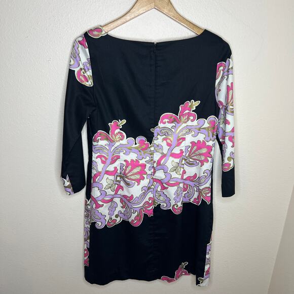 Lily Pulitzer Shauna Tunic Black Pink 3/4 Sleeve Dress 6 - Picture 6 of 12